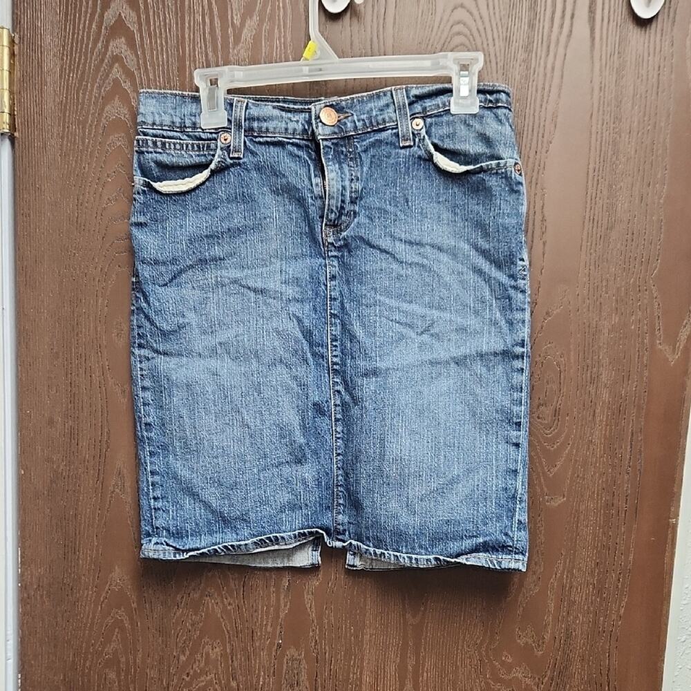 Old Navy Classic Blue Denim Pencil Skirt